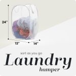 Review of Handy Laundry Collapsible Mesh Pop Up Hamper (White)